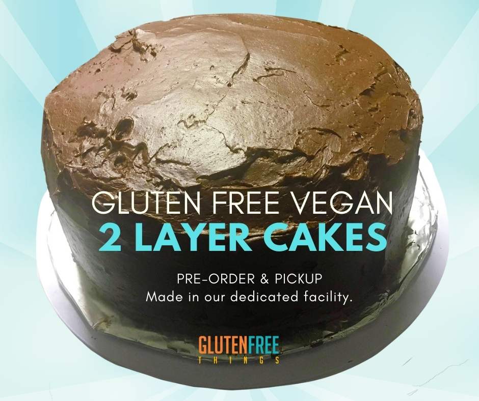 Gluten Free Vegan Chocolate Cake - 2 Layer
