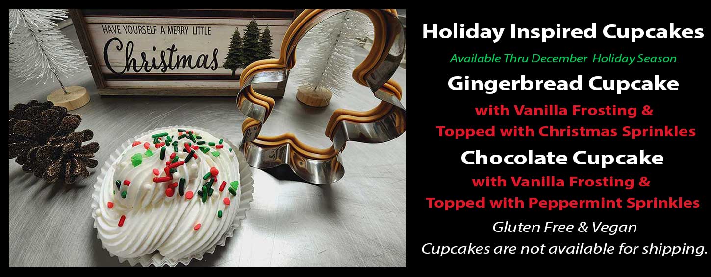 Holiday inspired gluten free vegan cupcakes